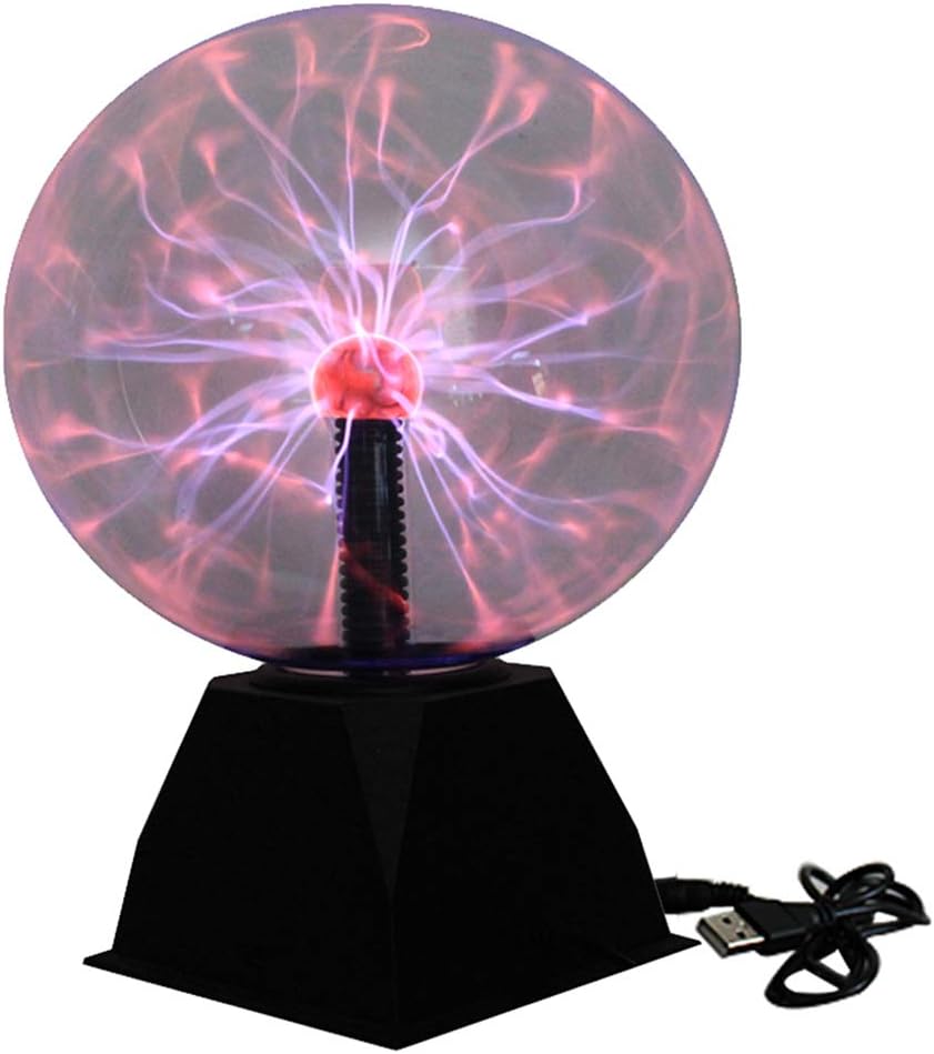 Touch Sensitive Ball Funny Lamp Glitter Lighting Kids Learning Toy, Clear, 5inch