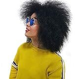 6.5 Inch Hair Synthetic Short Kinky Curly Afro Wig Super Fluffy Wigs for Women 100g/Piece (Color 1B#)