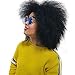 6.5 Inch Hair Synthetic Short Kinky Curly Afro Wig Super Fluffy Wigs for Women 100g/Piece (Color 1B#)