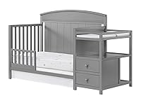 Vista 3 de Oxford Baby Pearson - Kit de conversión de riel protector de cuna a cama infantil, gris paloma, certificado GreenGuard Gold