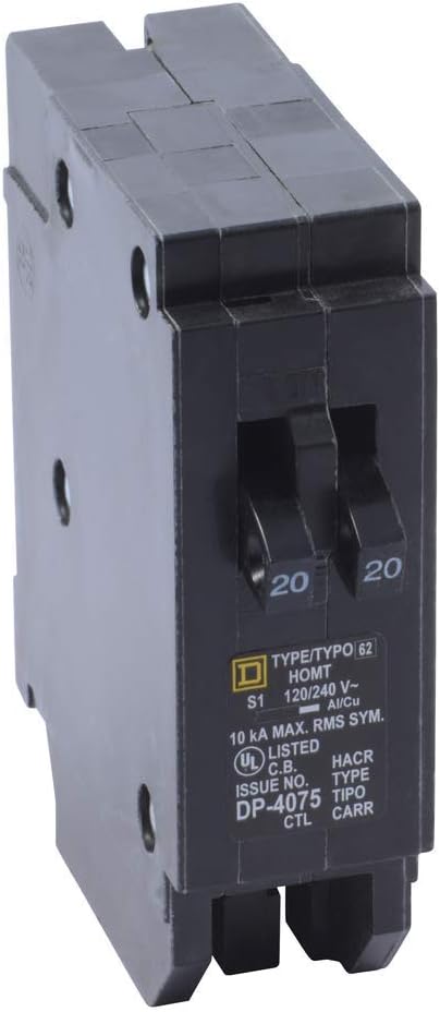 Square D - HOMT2020C Circuit Breaker, Gray