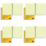 National 33004 Subject Wirebound Notebook, Narrow Rule, 8 1/4 x 6 7/8, Green, 80 Sheets (4)