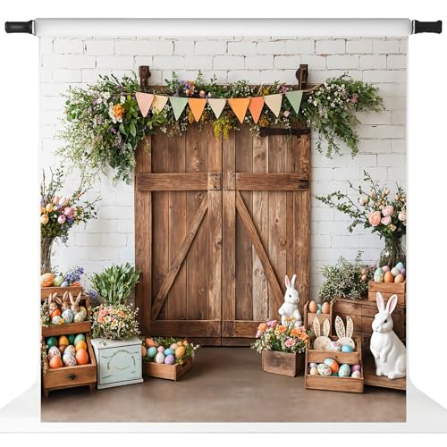 Fond photo de Pâques pour décoration de fête et studio en bois