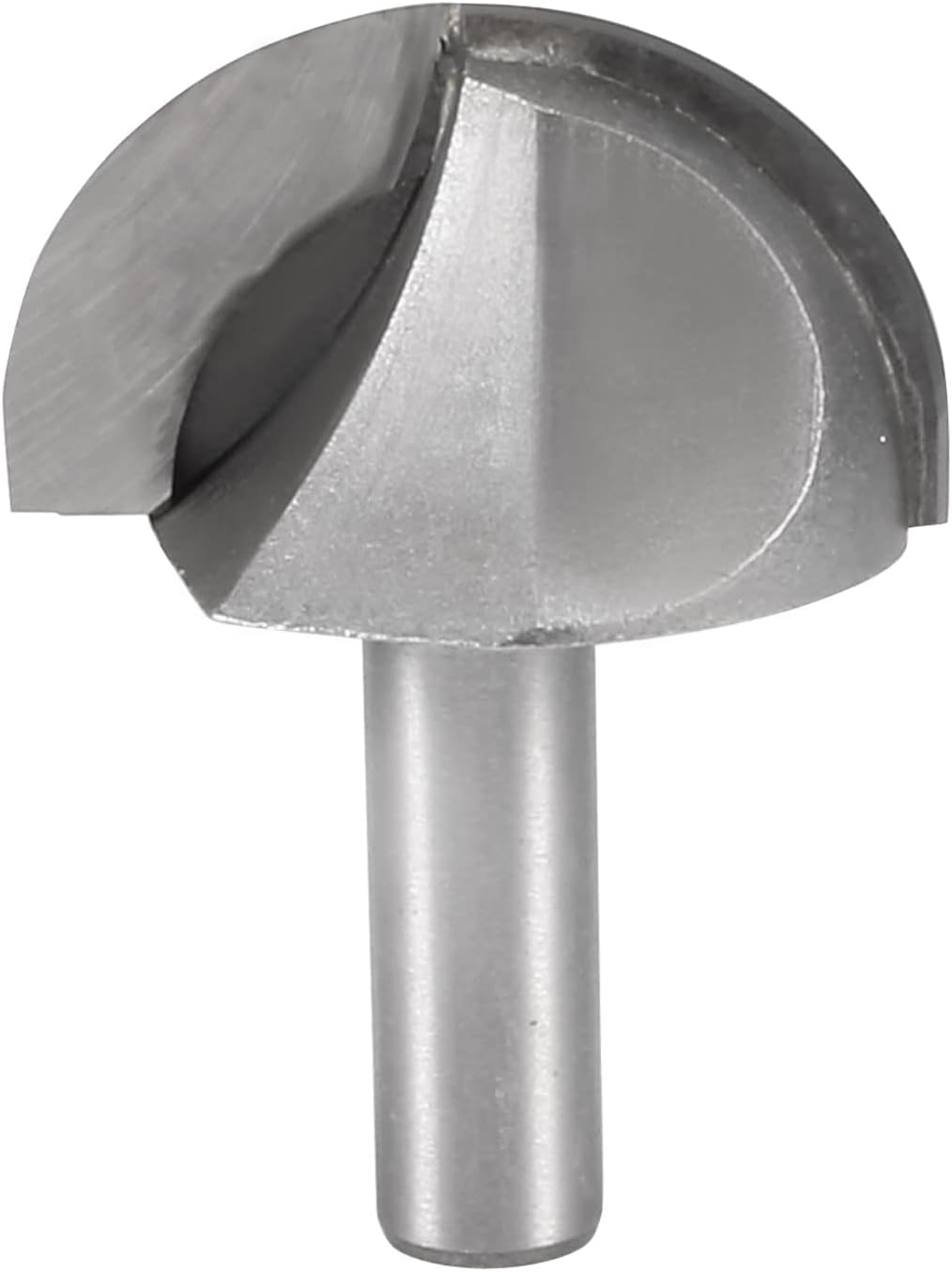 sourcing map Router Bit 1/2" Shank 2" Cutting Dia. Core Box 2 Flutes Carbide for Woodworking Carpentry Milling Cutter Tool