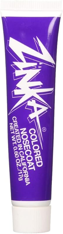 Zinka Protetor solar facial colorido com óxido de zinco para nariz e rosto, roxo