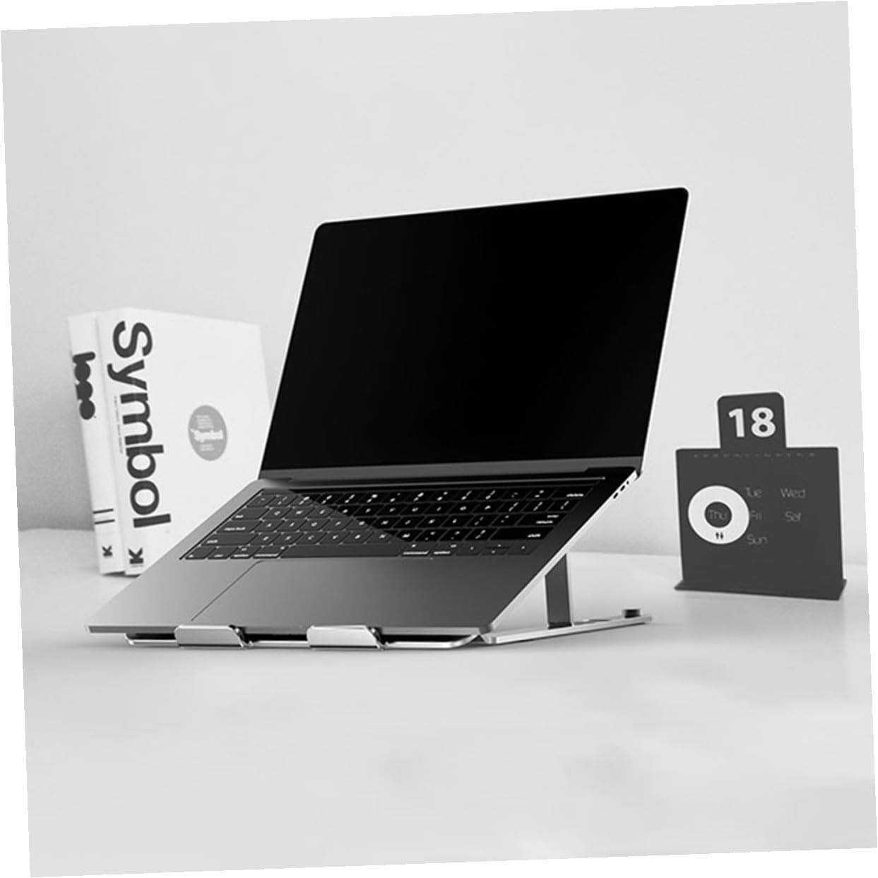 VALICLUD Aluminum Alloy Adjustable Laptop Cooling Pad with Quiet USB Fan, Ventilated Stand for Laptops to 17.3 Inch, Silver Cooler Base for Gaming and Office Use