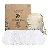Los tampones desmaquillantes están hechos de algodón natural suave que es suave en la piel y se pueden usar varias veces.