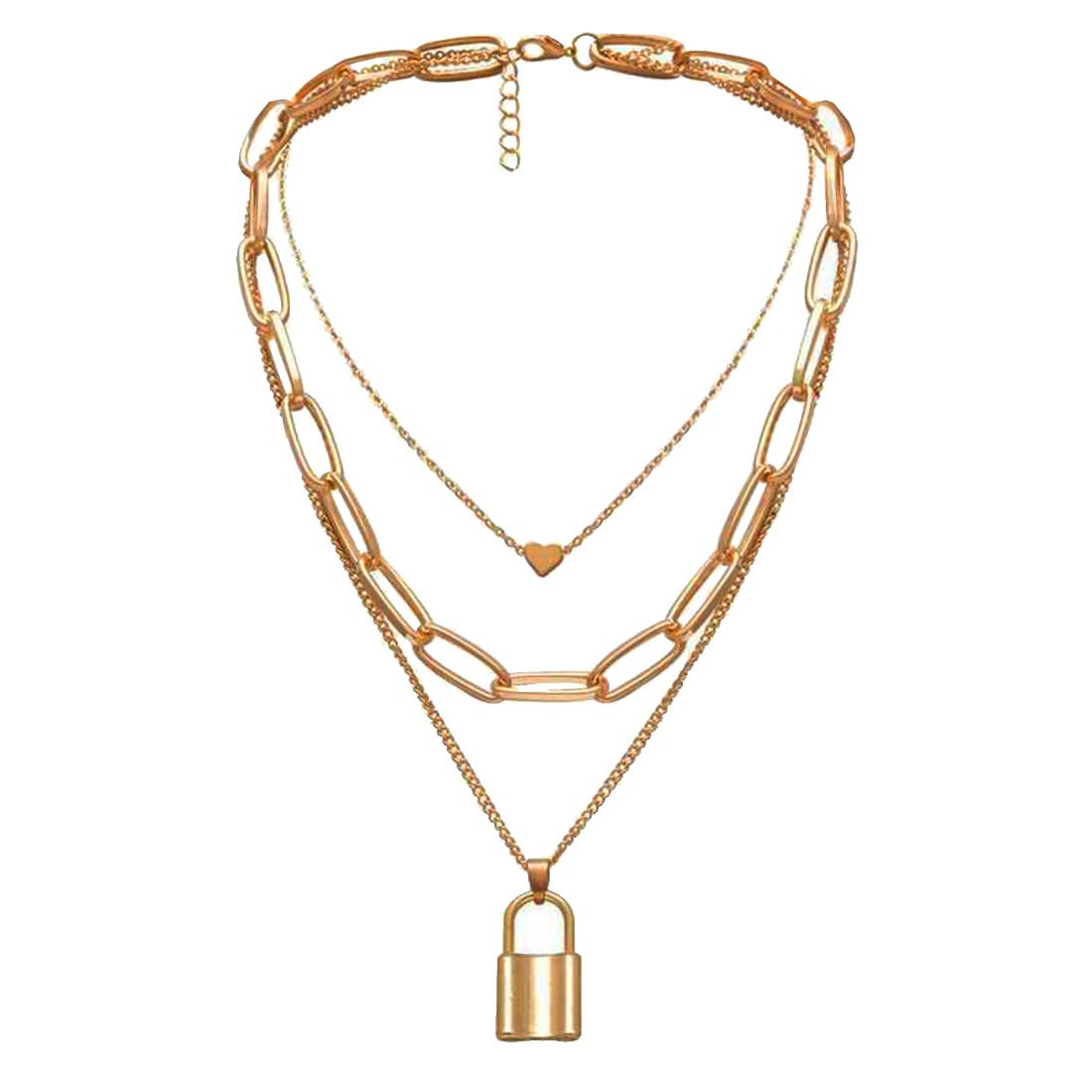 M Men Style Round and Flat Coin Three Layered Golden Satari Chain Gold-Plated Alloy Neckalce Chain For Womens - Review, Price and Buying Guide
