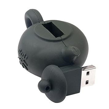 BIGLIST USB Flash Drive High Read Speed Memory Storage for Laptop Teapot Shape 32GB