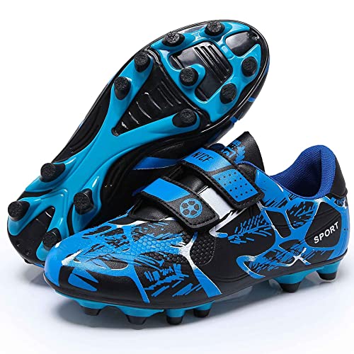 Hanani Boys Football Boots FG/AG Blue 1 UK