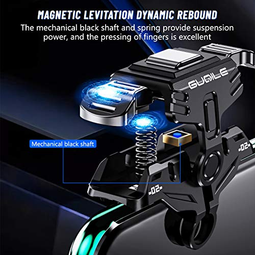 Newseego PUBG Game Controller Trigger for Mobile,Upgrade Version PUBG Mobile Trigger Double Sensitive Aim&Shoot Gaming Keys Buttons for Rules of Survival/PUBG Triggers for All Smartphone-Black - Image 3