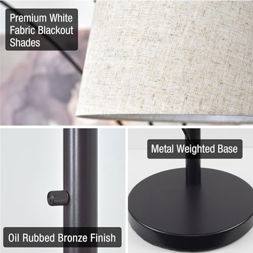Kira Home RV-F0388-OB-WT Akira 79 Inch 3-Light Modern Arc Floor Lamp thumb #1