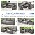 U-MAX 7 Pieces Outdoor Patio Furniture Sets w/Two Storage Boxes, Outdoor Conversation Set All-Weather PE Wicker Sectional Sofa Patio Sofa for Garden, Backyard, Deck, Grey Rattan& Grey Cushions
