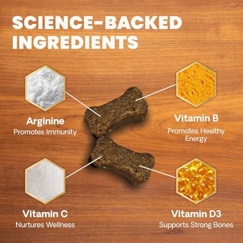VetriScience Senior 27+ Active Health Chews, Canine Plus Daily Multivitamin for Senior Dogs, Balanced Vitamins, Minerals and Antioxidants, Healthy Aging and Wellness Support, Veggie, 60 Servings - Image 5