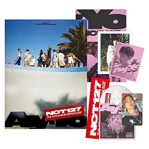 SMent NCT 127 - 4th Album Repackage [Ay-Yo] A Ver. CD-R + 88p Photo Book + Postcard + Folded Poster + Sticker + LOGO Sticker + Photo Card + 2 Pin Button Badges + 4 Extra Photocards