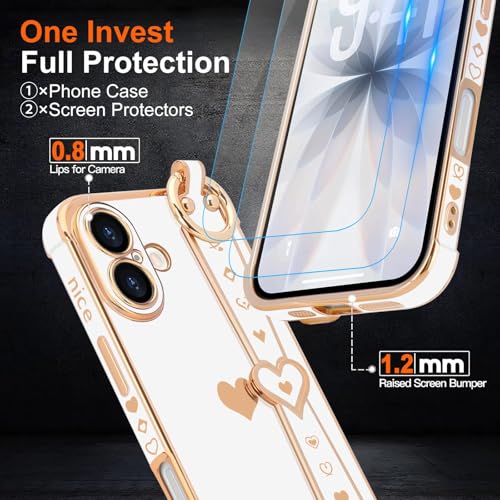 LLZ.COQUE for iPhone 17 Case with Strap Stand, White by LLZ.COQUE - Used condition - Image 4