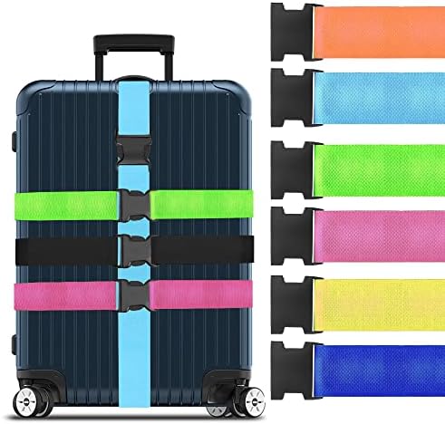 4 Pack Luggage Straps For Suitcases Strap Travel Belts Accessories