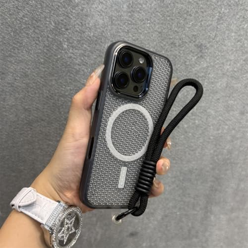 Étui de téléphone magnétique transparent violet fumé pour iPhone 14 Pro antichoc