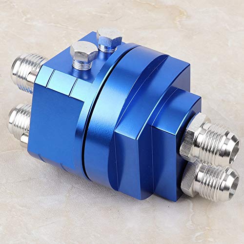 Cryfokt M20X1.5 Oil Filter Adapter Kit Durable Oil Cooler Relocation for Car Blue 3/4X16 2pcs for Car Enthusiasts