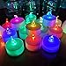 24 Pack LED Tea Lights Candles – 7 Color Changing Flameless Tealight Candle – Long Lasting Battery Operated Fake Candles – Decoration for Wedding, Party and Christmas (Multi-Color -24pcs)