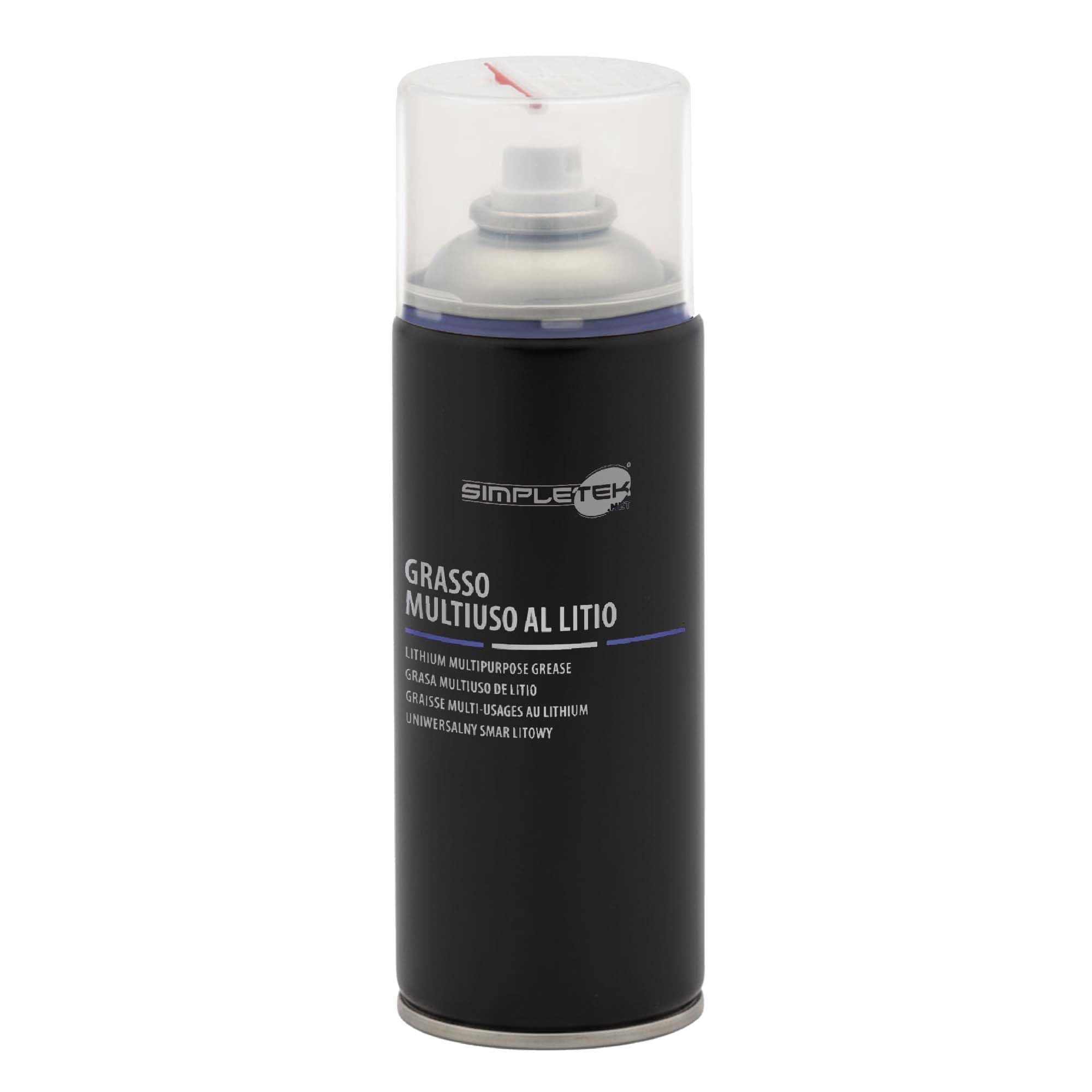 SIMPLETEK - 12x Grasso al Litio Lubrificante Universale Spray Mozzi 400ml | Grasso al litio