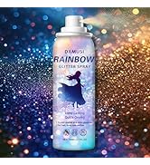 DAMUSI Gold Body Glitter Spray, Shiny Hair and Body Glitter Spray for Clothes, Holographic Glitte...