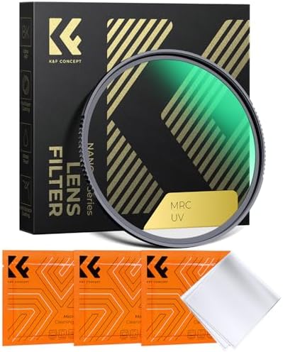 K&F CONCEPT UV Filter 67mm Schutzfilter | Optikglas mit 28-lagiger Nano-Beschichtung,HD Bild,kratzfest,wasserdicht,Nano-Xcel,FV702