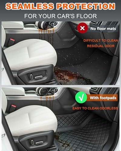 Customized Personalized Napa Leather Floor Mats