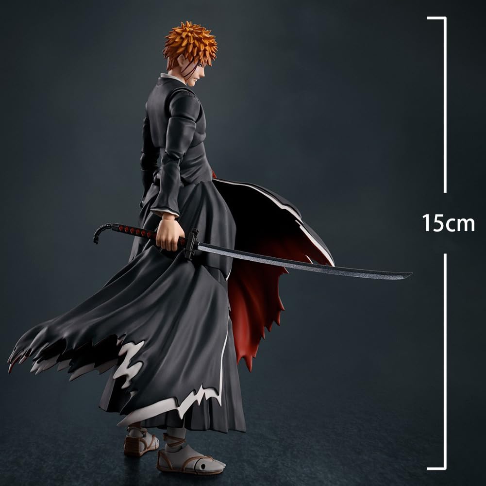 Zhongkaihua Kurosaki Ichigo Figura Getsuga Tensho Modelo Estatua Anime Figura de Acción Móvil Accesorios Intercambiables Colecciones Decoraciones Regalos