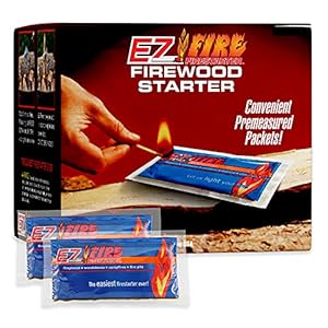 for Fireplace, Campfire, or Grills. Safe, All Purpose, Effective, Waterproof, Windproof Fire Starter Gel Packets for Indoor or Outdoor Use. 10 Pack