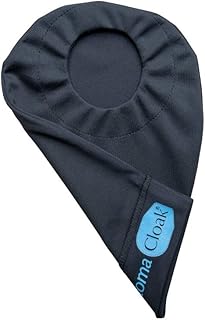 Stomacloak | Ostomy Bag Cover | for Two Piece Pouches | Ileostomy and Colostomy Bag Covers and Supplies | Odor Reducing (Black, 2.25 Regular)