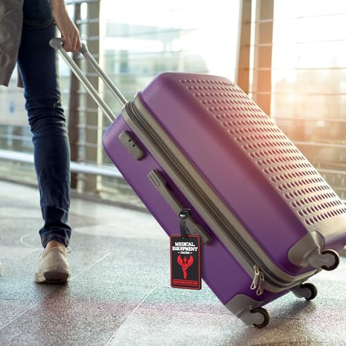 6 Pcs Medical Equipment Luggage Tag Device Tag with Detachable Plastic Strap for Luggage or Bags,Medical Respiratory Equipment & Supplies 6