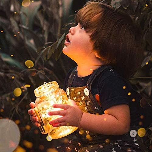 Chipark Fairy String Lights Battery Operated 2 Pack 12m 120 LED String Lights with Remote 8 Modes Waterproof Copper Wire Lights Decorative Lighting for Indoor Outdoor Bedroom Garden Xmas (Warm White)