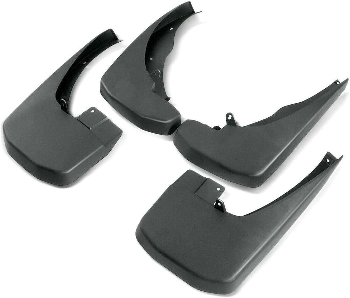 4X Front & Rear Splash Guards Flaps for Nissan for Frontier 2005-2019 Heavy Duty Carbon Black Molded Crew Cab Pickup,Extended Cab Pickup Body Style 2.4L,2.5L,4.0L-Engine 999J2B600004