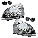 BESTPRICE 2x Hauptscheinwerfer vorne links + rechts H1 / H7 Frontscheinwerfer, Kompatibel mit RENAULT CLIO II (BB_, CB_), CLIO II Kasten/Schrägheck (SB0/1/2_)