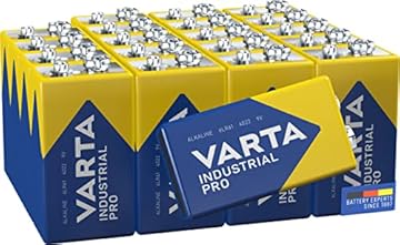 VARTA Industrial Batterie 9V Pacco di Batteria alcaline 6LR61 - Confezione da 20, Made in Germany