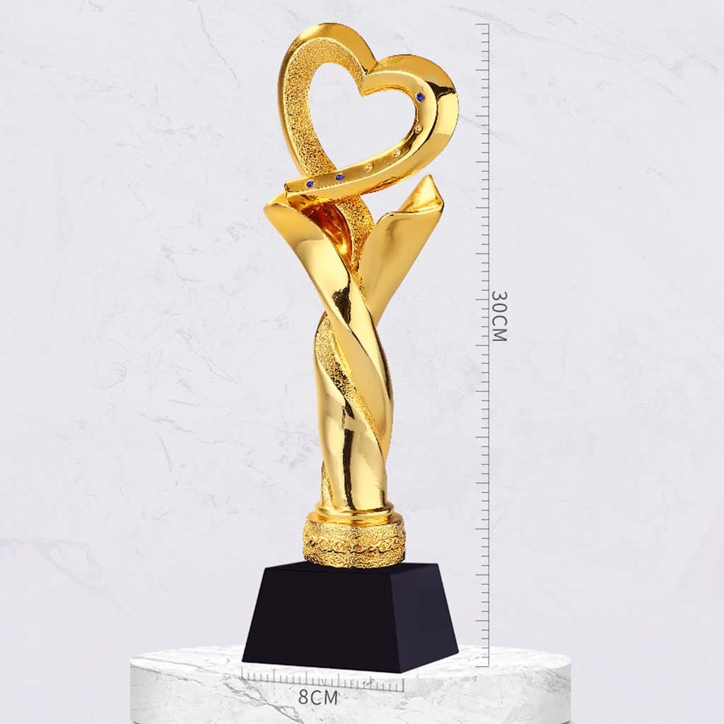 Pokale, Medaillen Auszeichnungen Kreative Liebestrophäe Harz-Gold-Trophäe Charity Gala Celebration Award Trophäe Trophäe Der Campus-Talentshow-Meisterschaft Schriftzug Trophäe Pokale