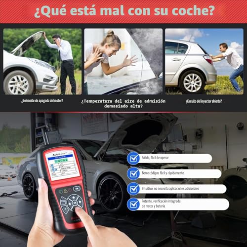 Escáner OBD2 Autel Autolink AL519, lector avanzada de código de error de motor modelo 6 5