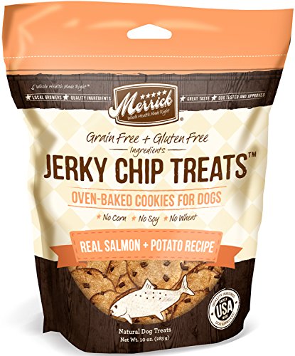Merrick Jerky Chip Treats, Real Salmon Plus Potato Recipe