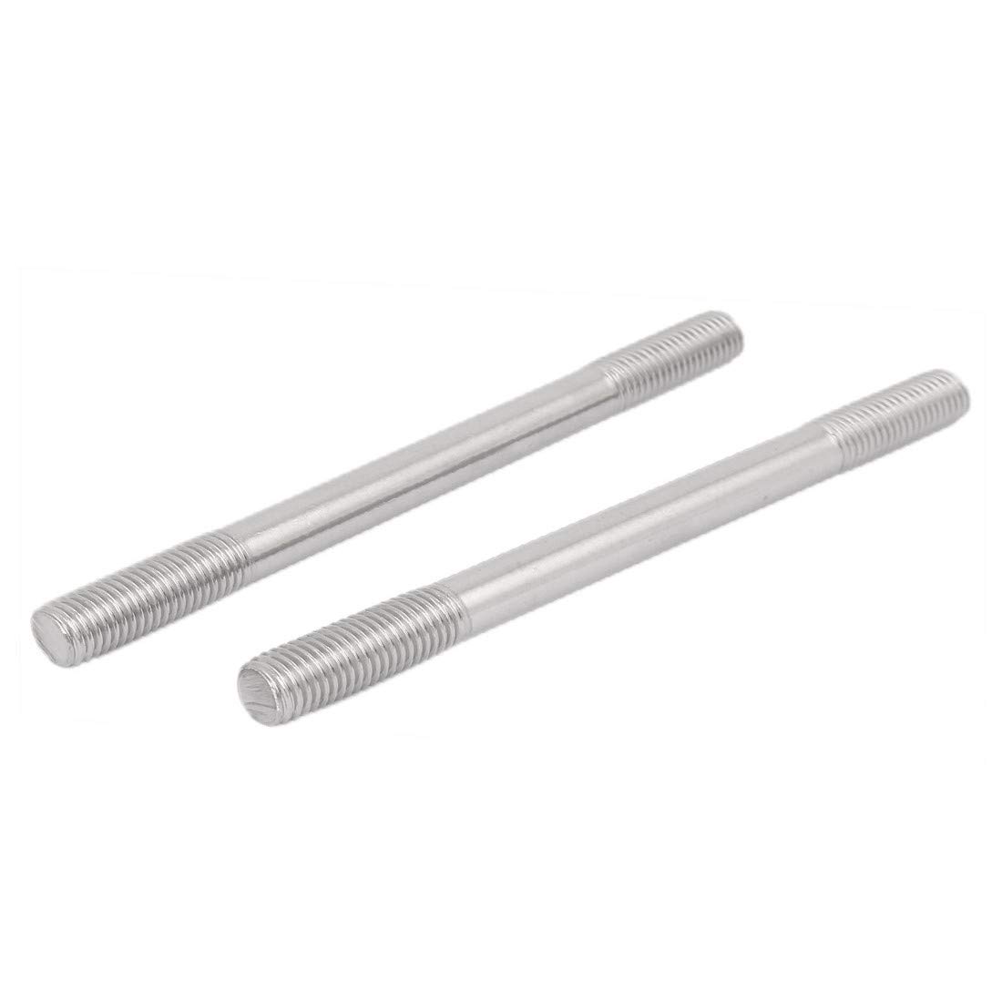 New Lon0167 M14 x Featured 190mm 304 Stainless reliable efficacy Steel Double End Thread Stud Screw Bolt 5pcs(id:25d b6 a7 356)