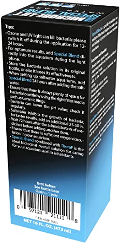 Image of MICROBE-LIFT Special Blend Aquarium Water Care Treatment,Cleaner&Clarifier for Fresh and Saltwater Fish Tanks,Reduces Maintenance&Helps with Aquarium Algae Control&Odor,(SBH16),16 Ounces (Pack of 12)