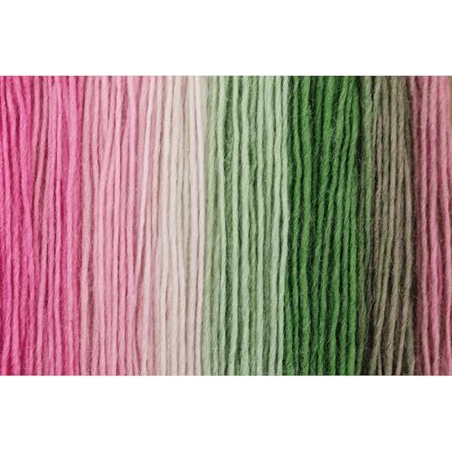 Image of NICEEC 3 Skeins Rainbow Soft Yarn 100% Wool Gradient Multi Color Yarn for Crocheting Knit Total Length 180mx3(196ydsx3,50gx3)-6#