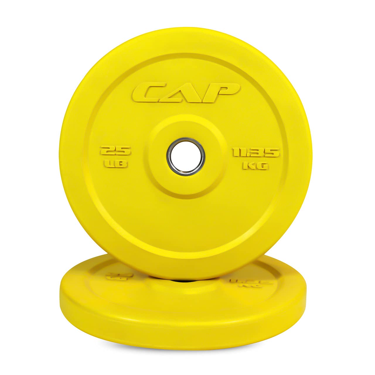 WF Athletic Supply 2 inch Olympic Size Color Premium Bumper Plate with Steel Insert, Great for Strength Training, Weightlifting & Crossfit Competition, Size Options Available