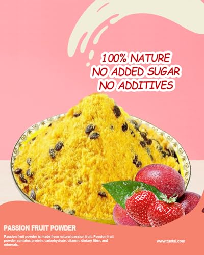 Freeze Dried Passion Fruit Powder, 4 Ounces, Passion Fruit Powder for Cake, Drinks and Baking Food - Thumbnail 4