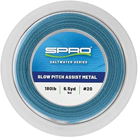 SPRO Fishing SSPAMT-180ABL6 Slow Pitch Assist Metal 180Lbs 6M/6.5Y Attract Blue Cover