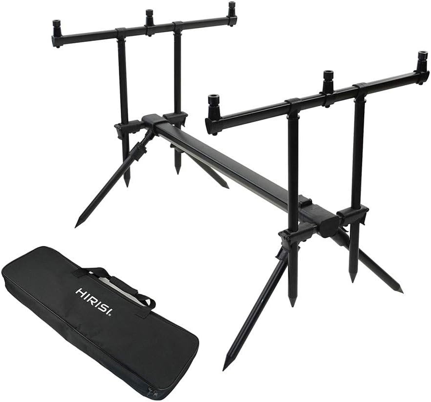 Hirisi Tackle Carp Fishing Rod Pod Set for 3 Fishing Rods