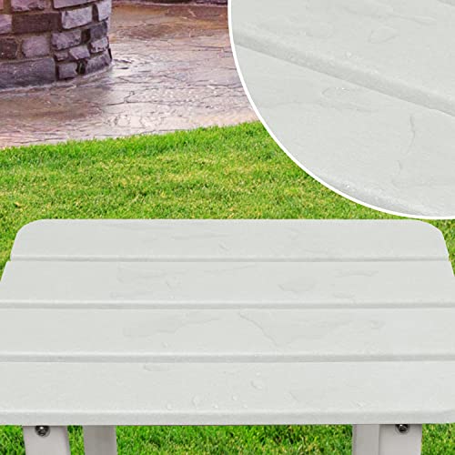 Bps Outdoor Side Table Square Adirondack Side Table Patio End Table Weather Resistant For Patio, Pool, Porch #TOP3