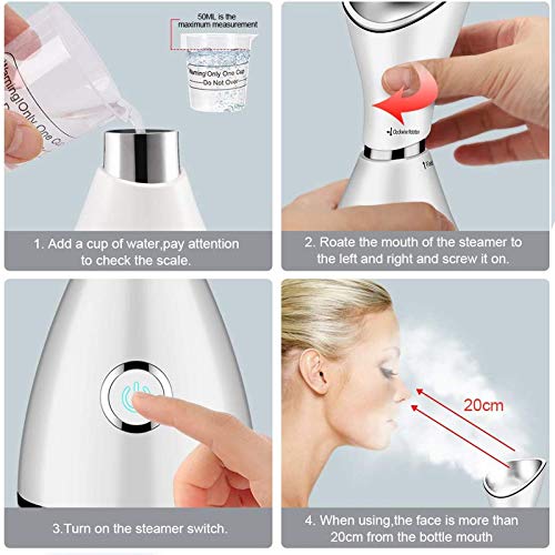 Vaporizador Facial Nano IôNico Grande Spray, Umidificador De Limpeza Profunda Do Vaporizador Facial,