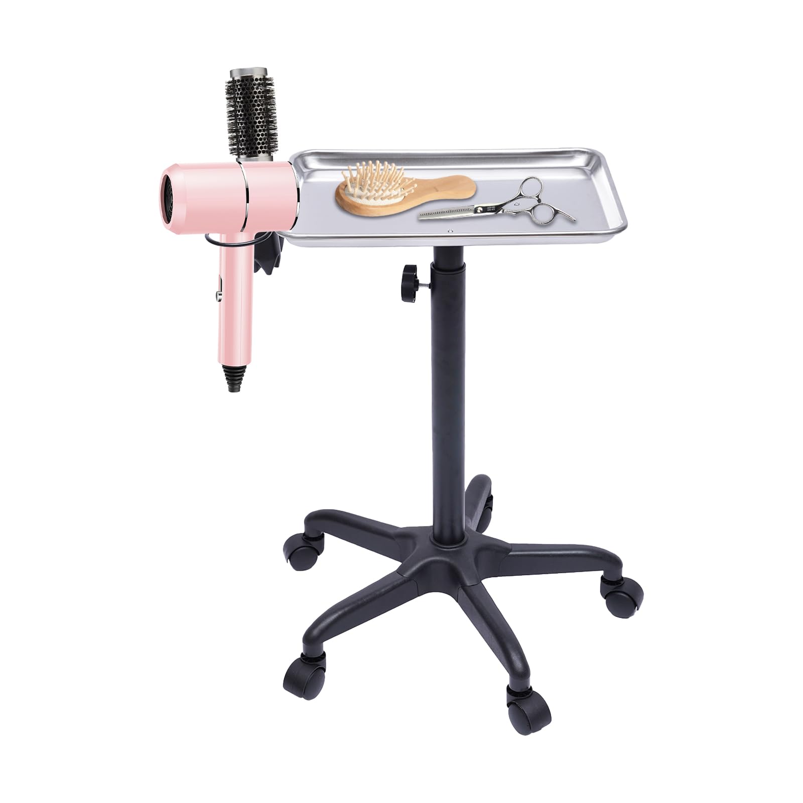 Kangten Hairdressing Trolley, Operating Trolley, Height-Adjustable Hairdresser Work Trolley, Versatile Trolley, Mobile Trolley, Hairdressing Salon, Spa Instrument Tray, Trolley For Hairdressing Salons