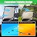 5MM Thick Upgrade PC Foldable EZGO Golf Cart Windshield with Heavy Duty Hinges Only Fit for 1995-2013 EZGO TXT/Medalist with 0.75